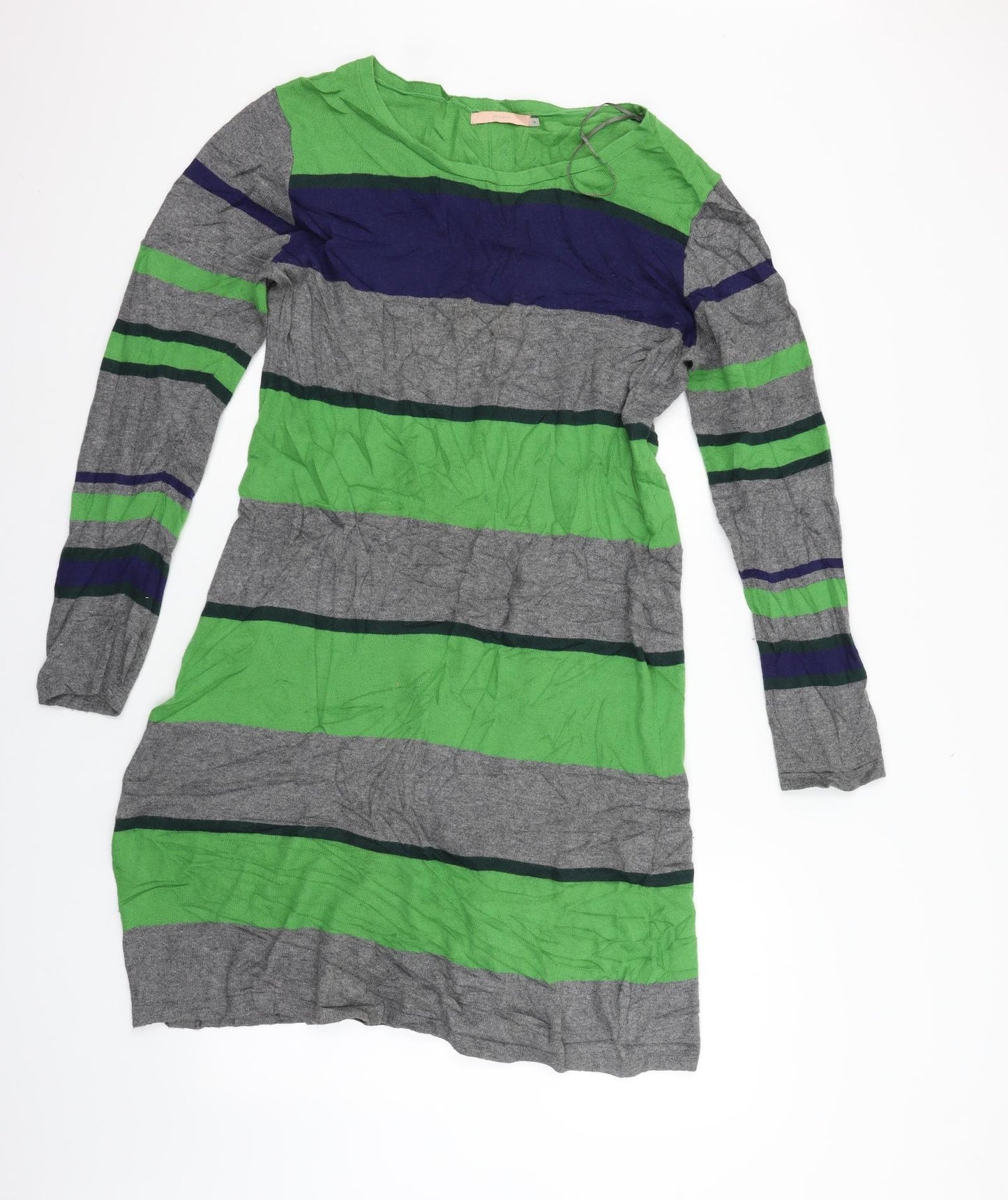 John Lewis Womens Grey Geometric  Jumper Dress  Size 16