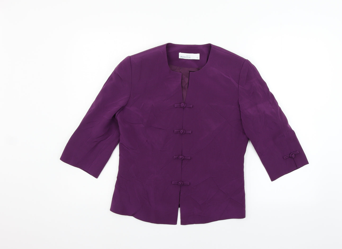 MONOSA Womens Purple   Jacket Blazer Size 10