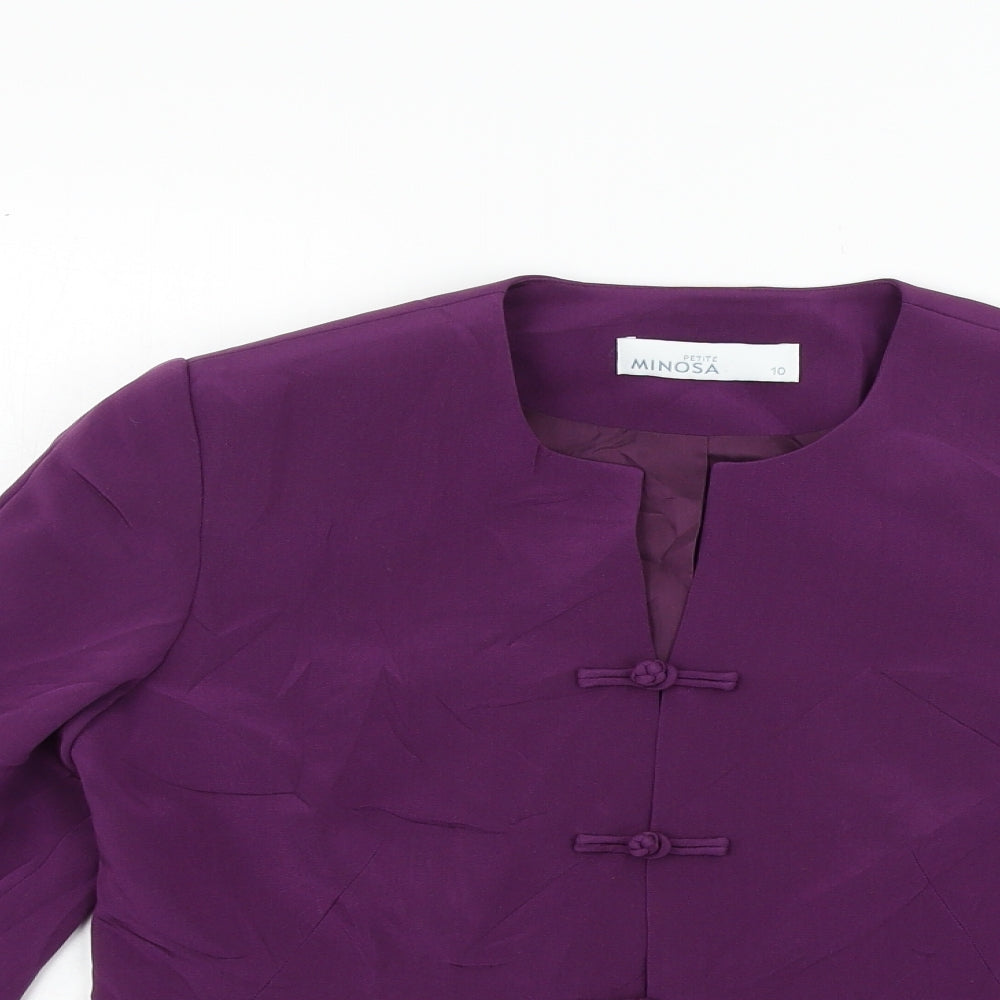 MONOSA Womens Purple   Jacket Blazer Size 10