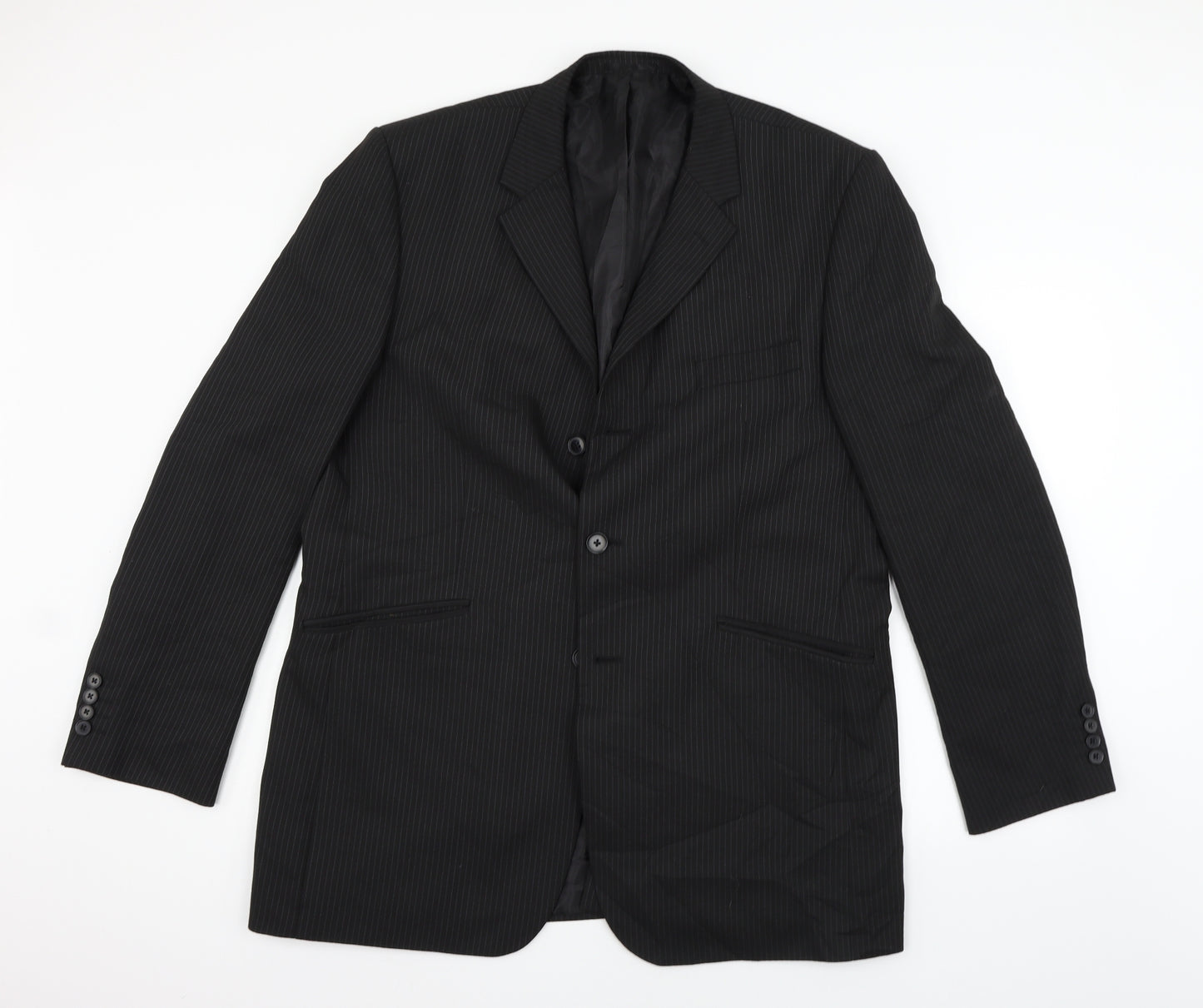 TU Mens Grey Houndstooth  Jacket Suit Size S