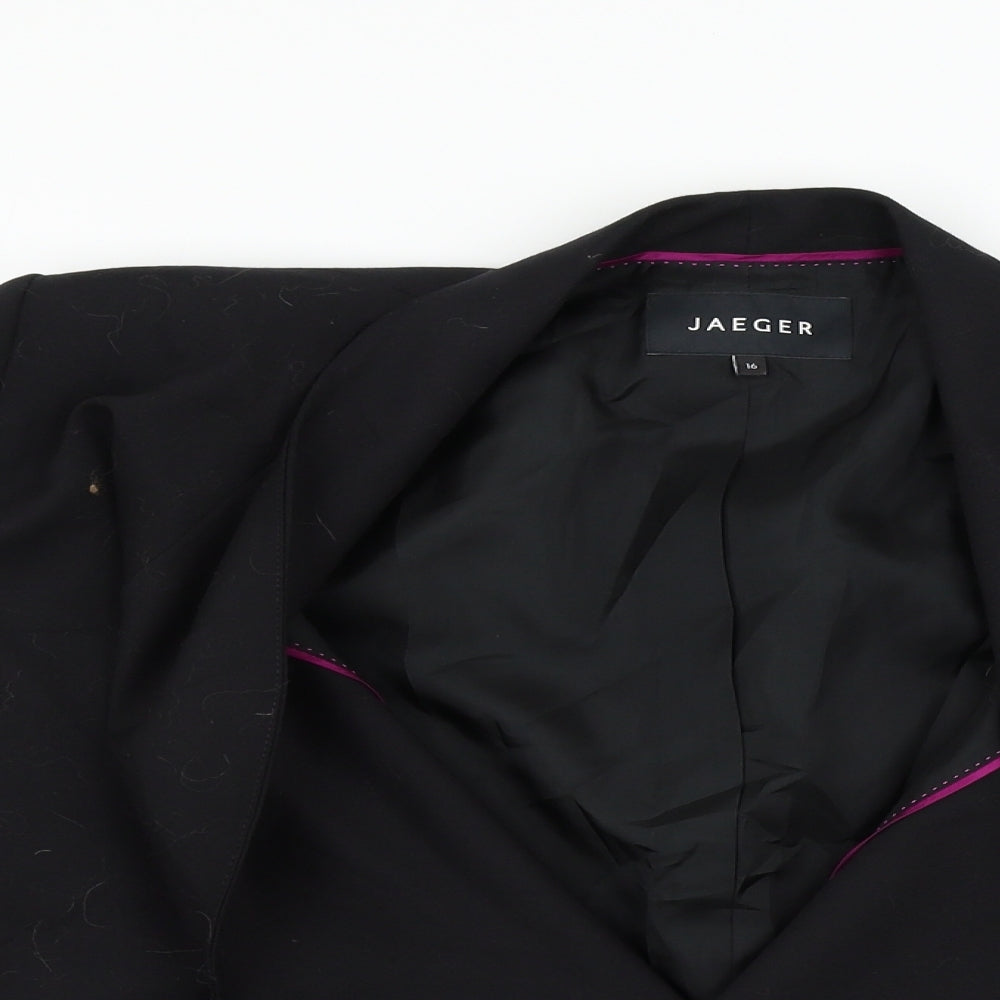 Jaegar Womens Black   Jacket Blazer Size 16