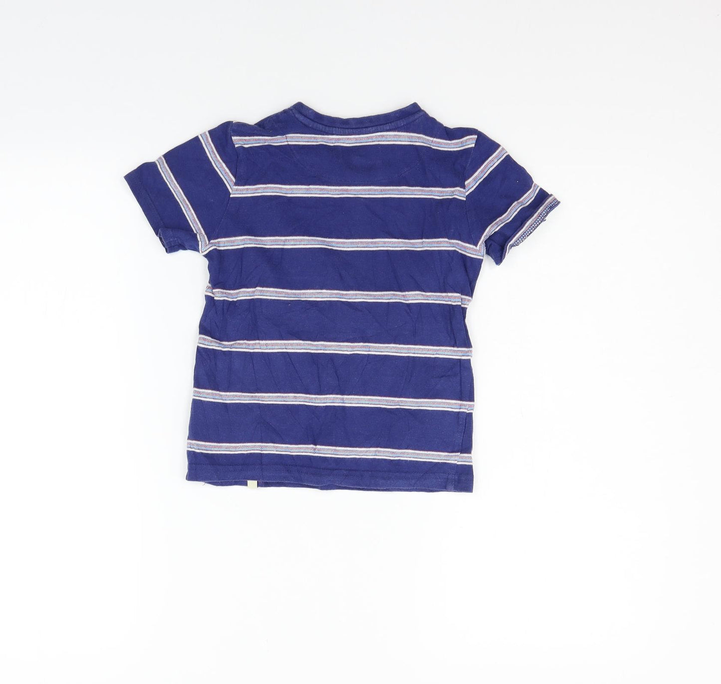 Original Penguin Girls Blue Striped  Basic T-Shirt Size 5-6 Years