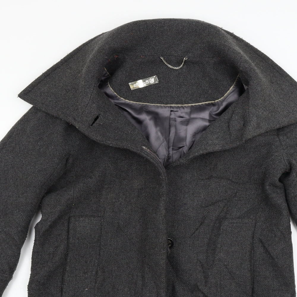 Massimo Dutti Womens Grey   Jacket Coat Size 8