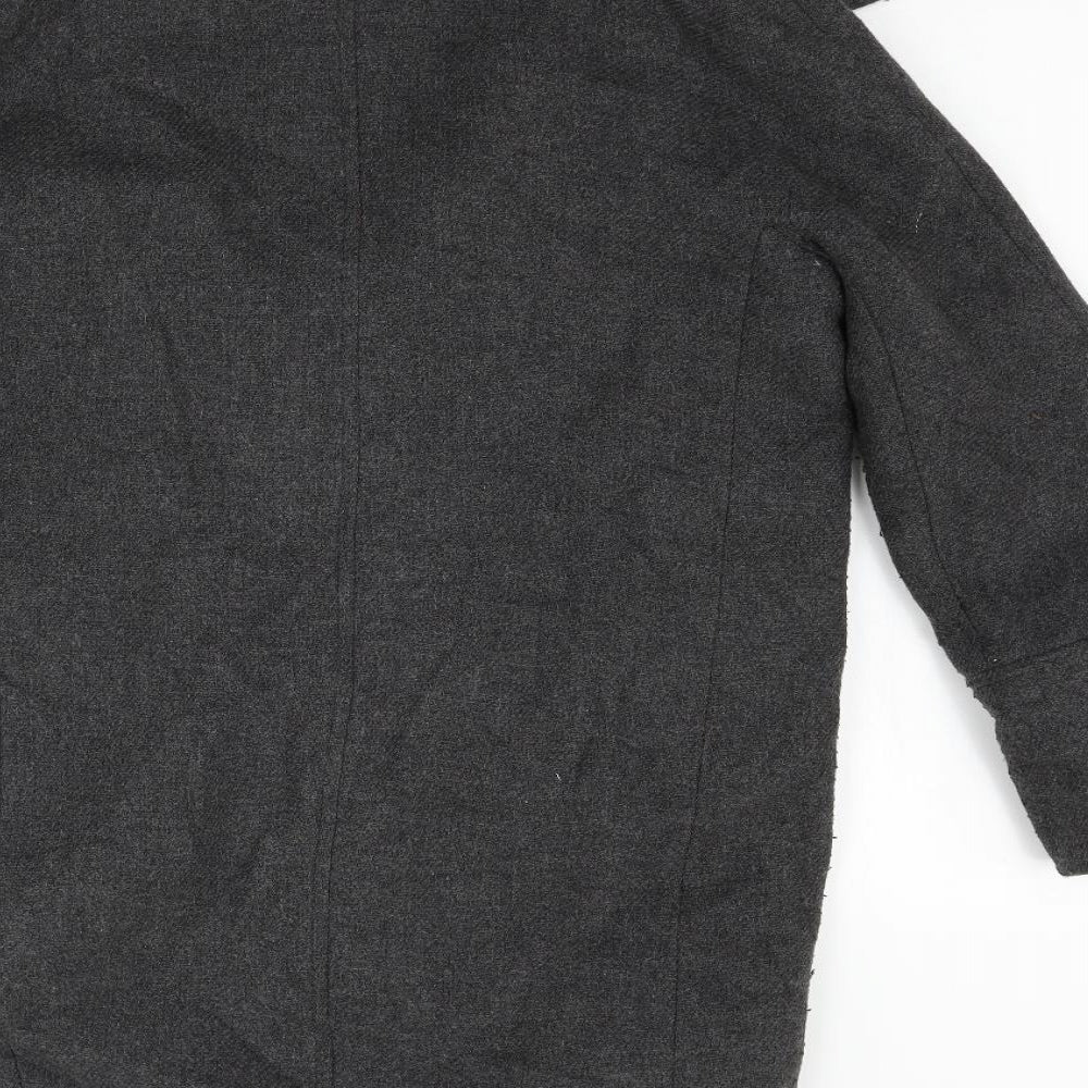 Massimo Dutti Womens Grey   Jacket Coat Size 8