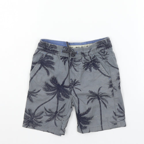 deniem co Girls Grey Geometric  Cargo Shorts Size 3-4 Years