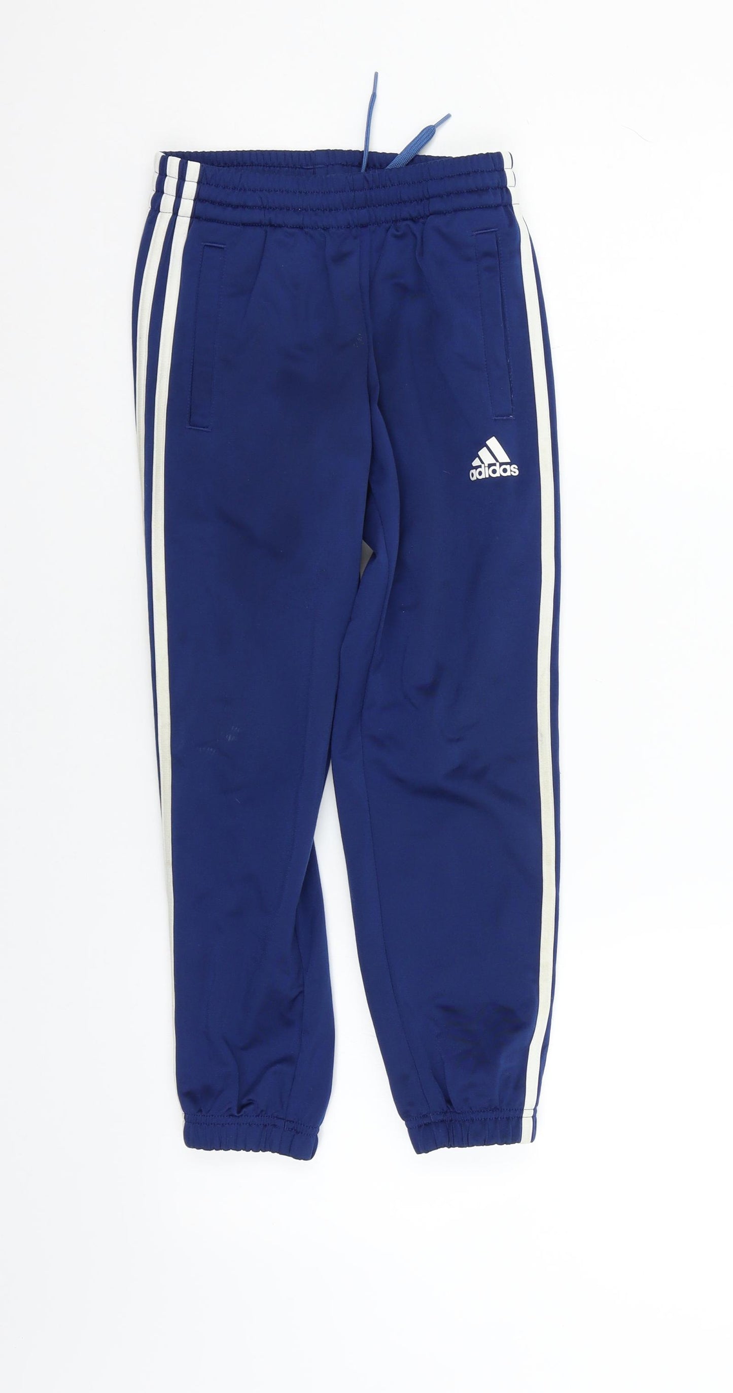 adidas  Boys Blue   Jogger Trousers Size 7-8 Years