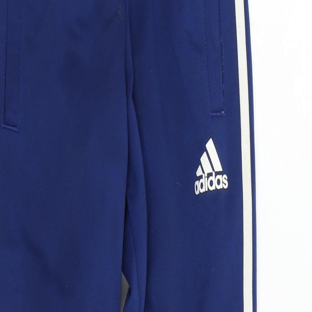 adidas  Boys Blue   Jogger Trousers Size 7-8 Years