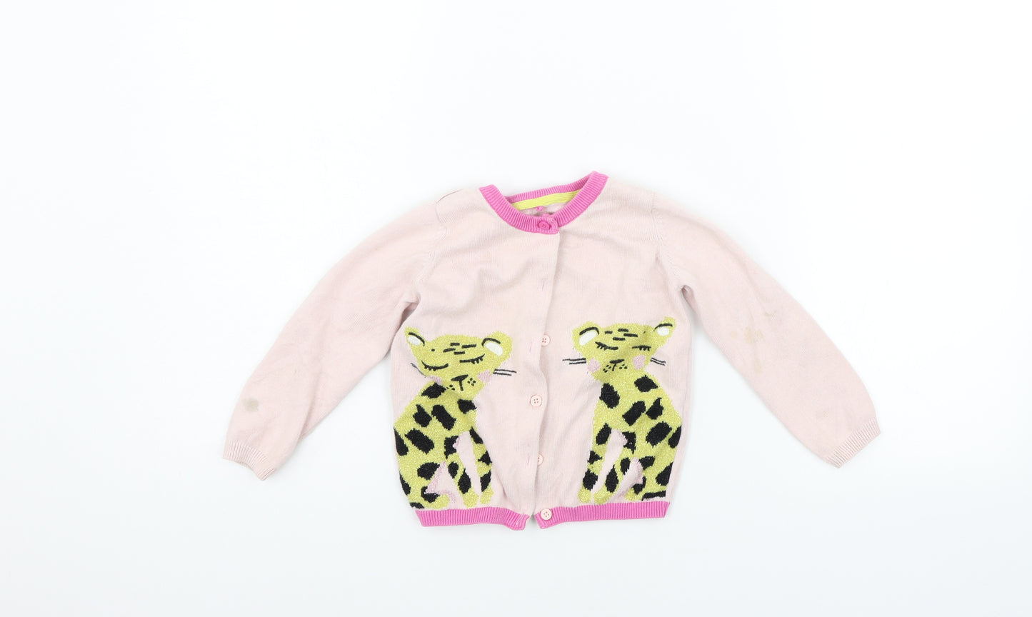 Marks and Spencer Girls Pink   Cardigan Jumper Size 2-3 Years