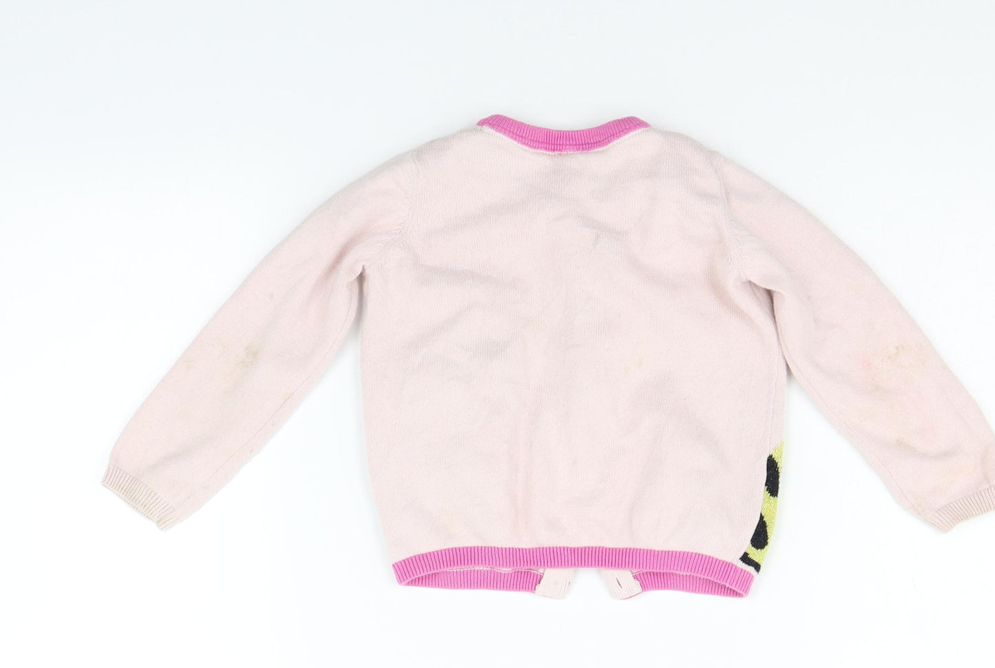 Marks and Spencer Girls Pink   Cardigan Jumper Size 2-3 Years