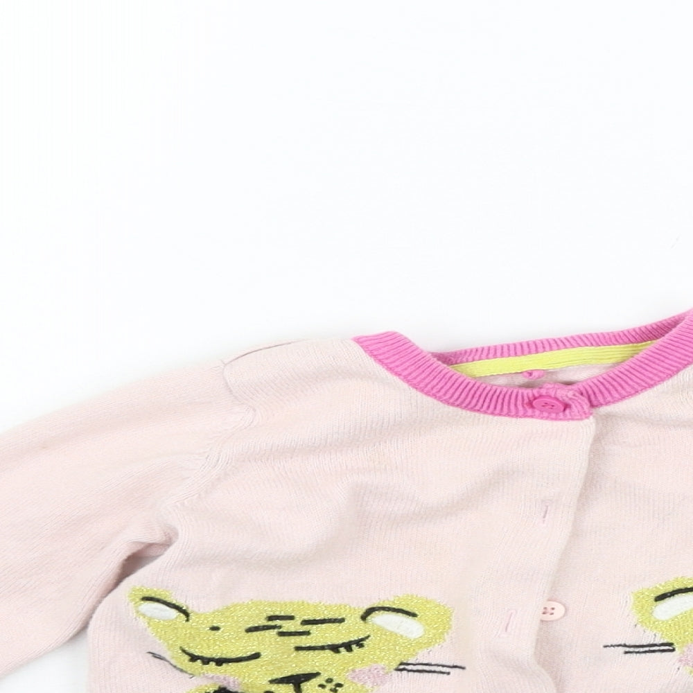 Marks and Spencer Girls Pink   Cardigan Jumper Size 2-3 Years