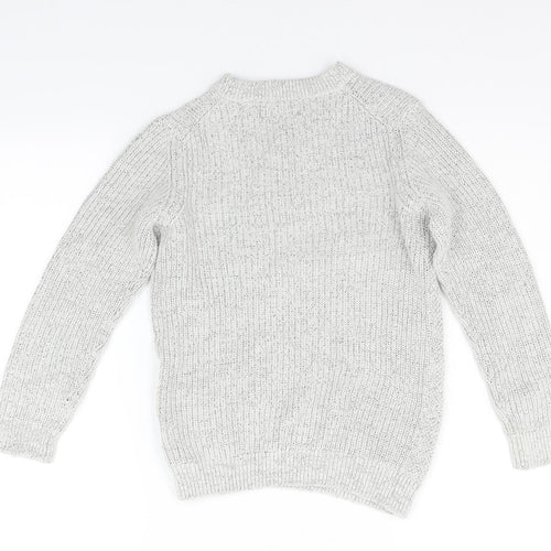 NEXT Girls Grey   Pullover Jumper Size 9 Years