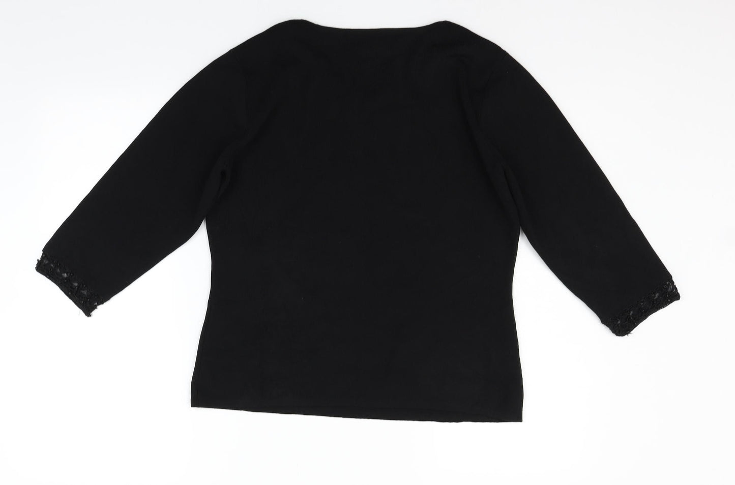 Preworn Womens Black   Pullover Jumper Size 18