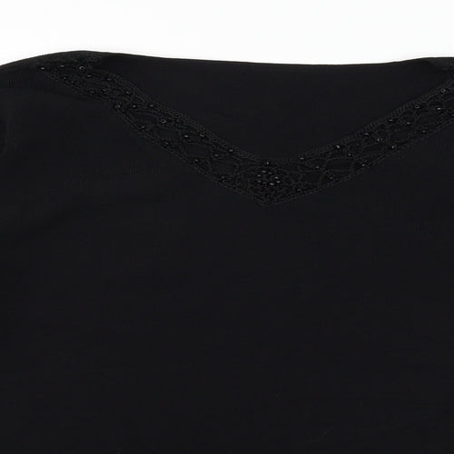 Preworn Womens Black   Pullover Jumper Size 18