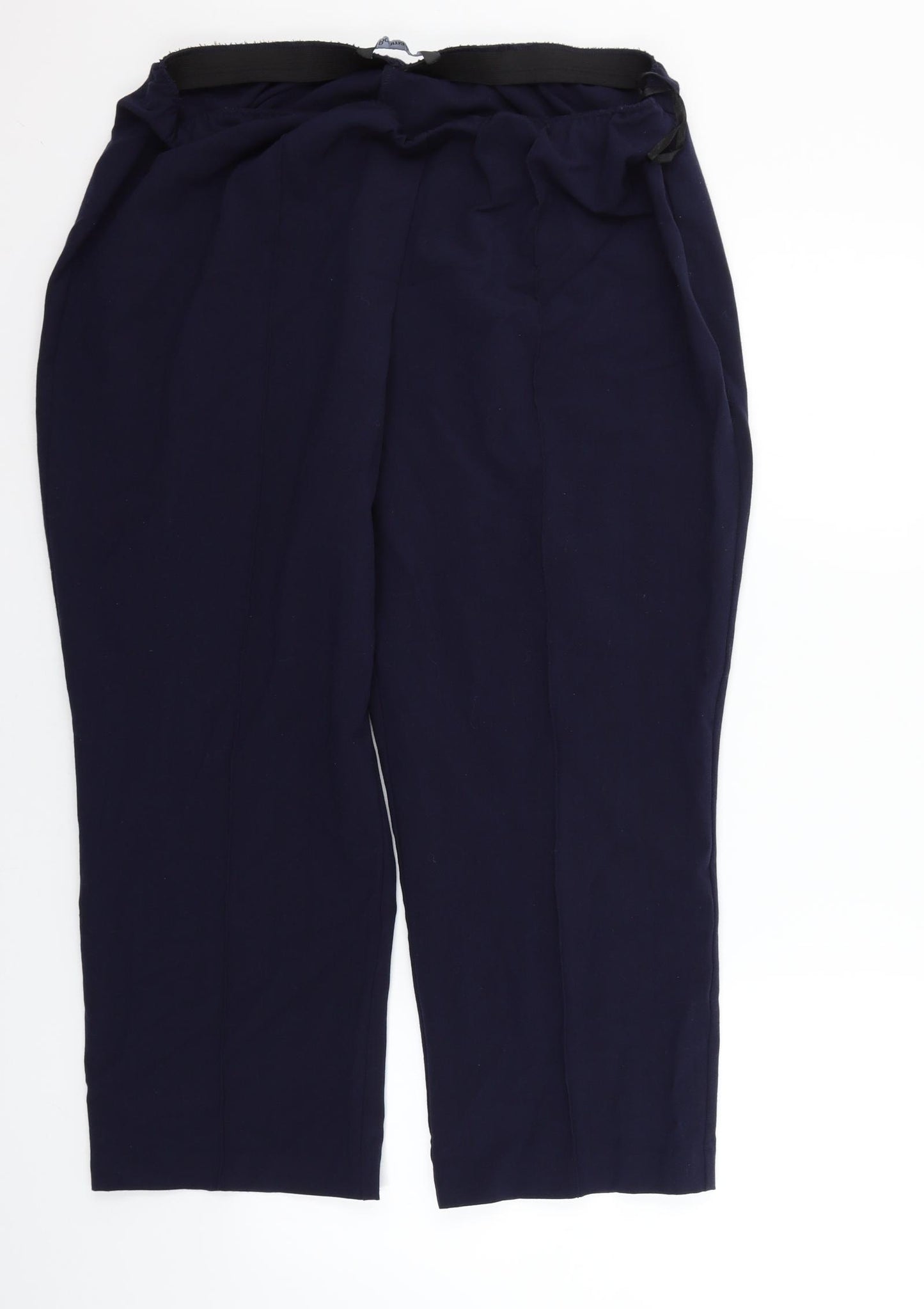 Bonmarché Womens Blue   Trousers  Size 22 L24 in - Elastic Waist Band