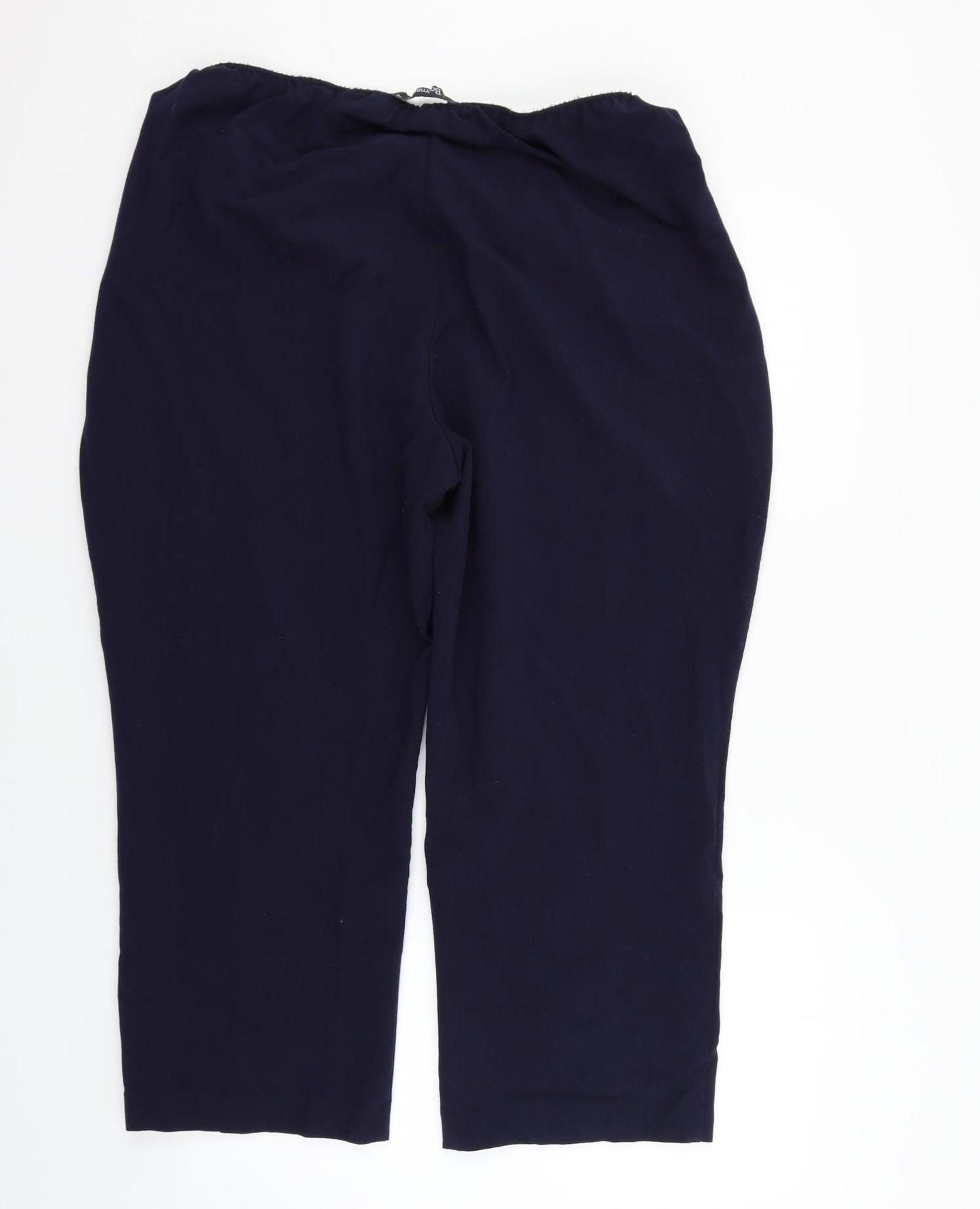 Bonmarché Womens Blue   Trousers  Size 22 L24 in - Elastic Waist Band