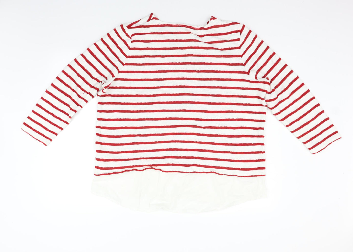 CELLBES Womens Red Striped  Pullover Jumper Size 18