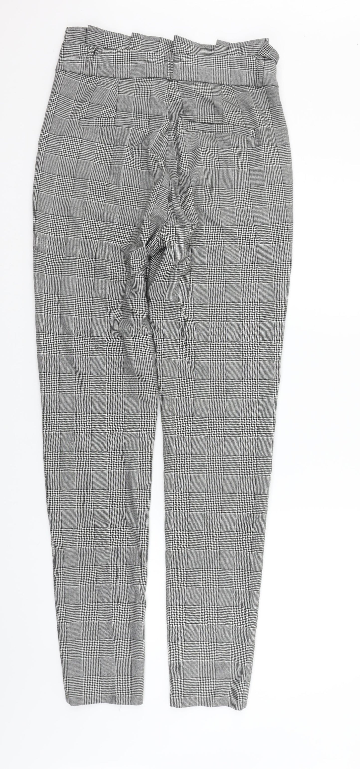 VERO MODA Womens Grey Check  Trousers  Size S L31 in - long Leg