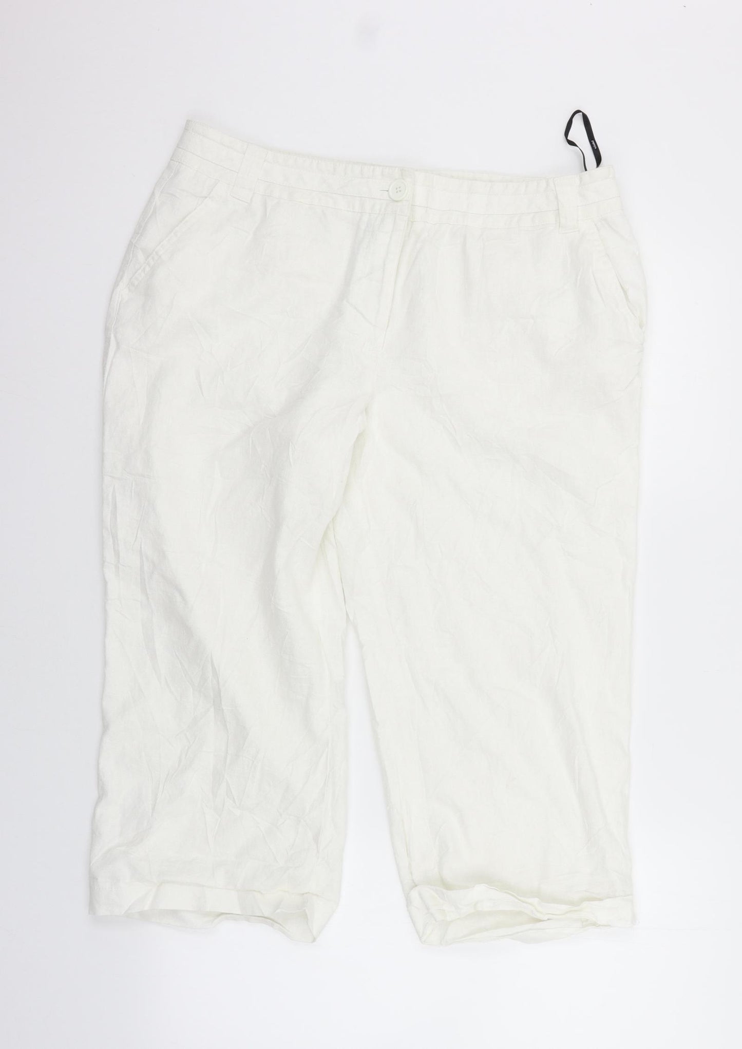 Papaya Womens White   Trousers  Size 16 L20 in