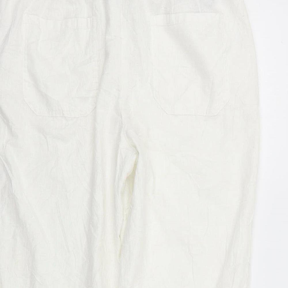 Papaya Womens White   Trousers  Size 16 L20 in