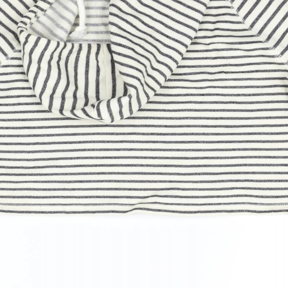 Divided by H&M Womens White Striped  Pullover Jumper Size S
