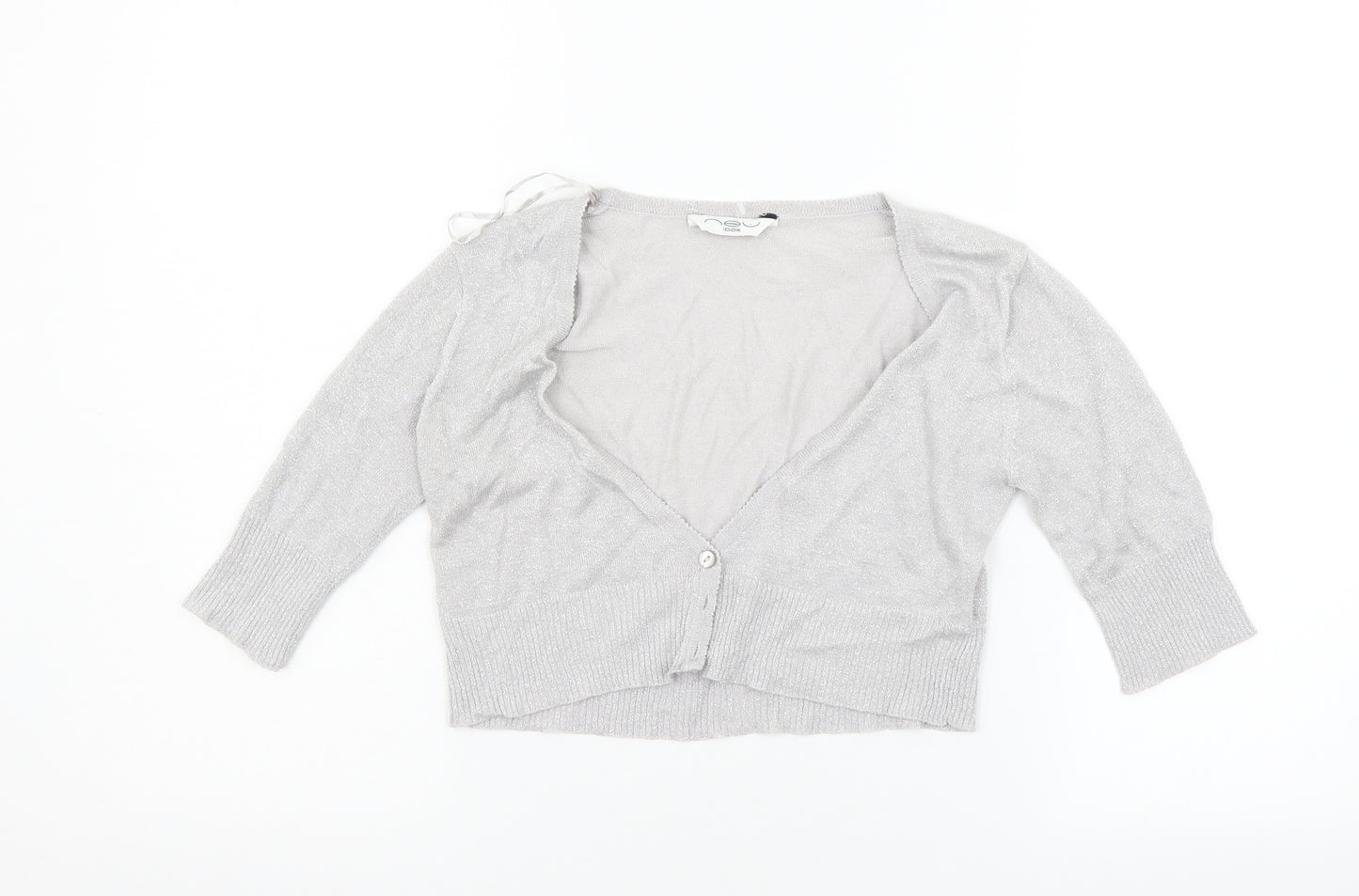 New Look Womens Grey   Cardigan Jumper Size L