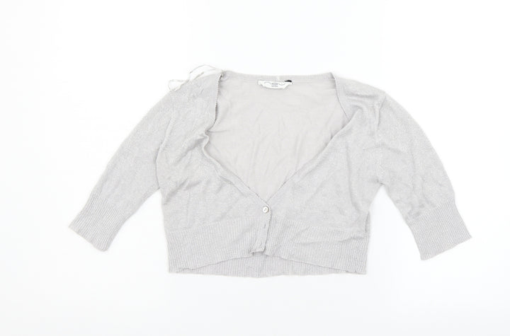New Look Womens Grey   Cardigan Jumper Size L