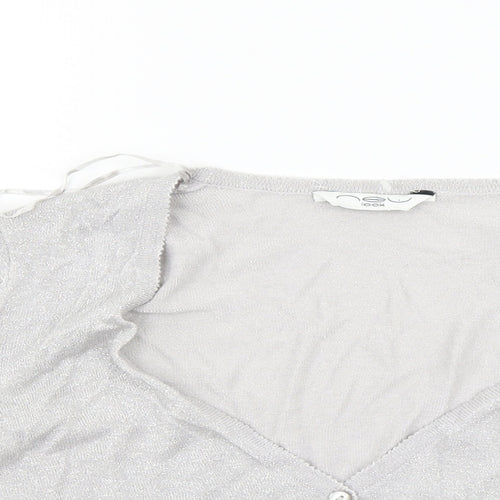 New Look Womens Grey   Cardigan Jumper Size L