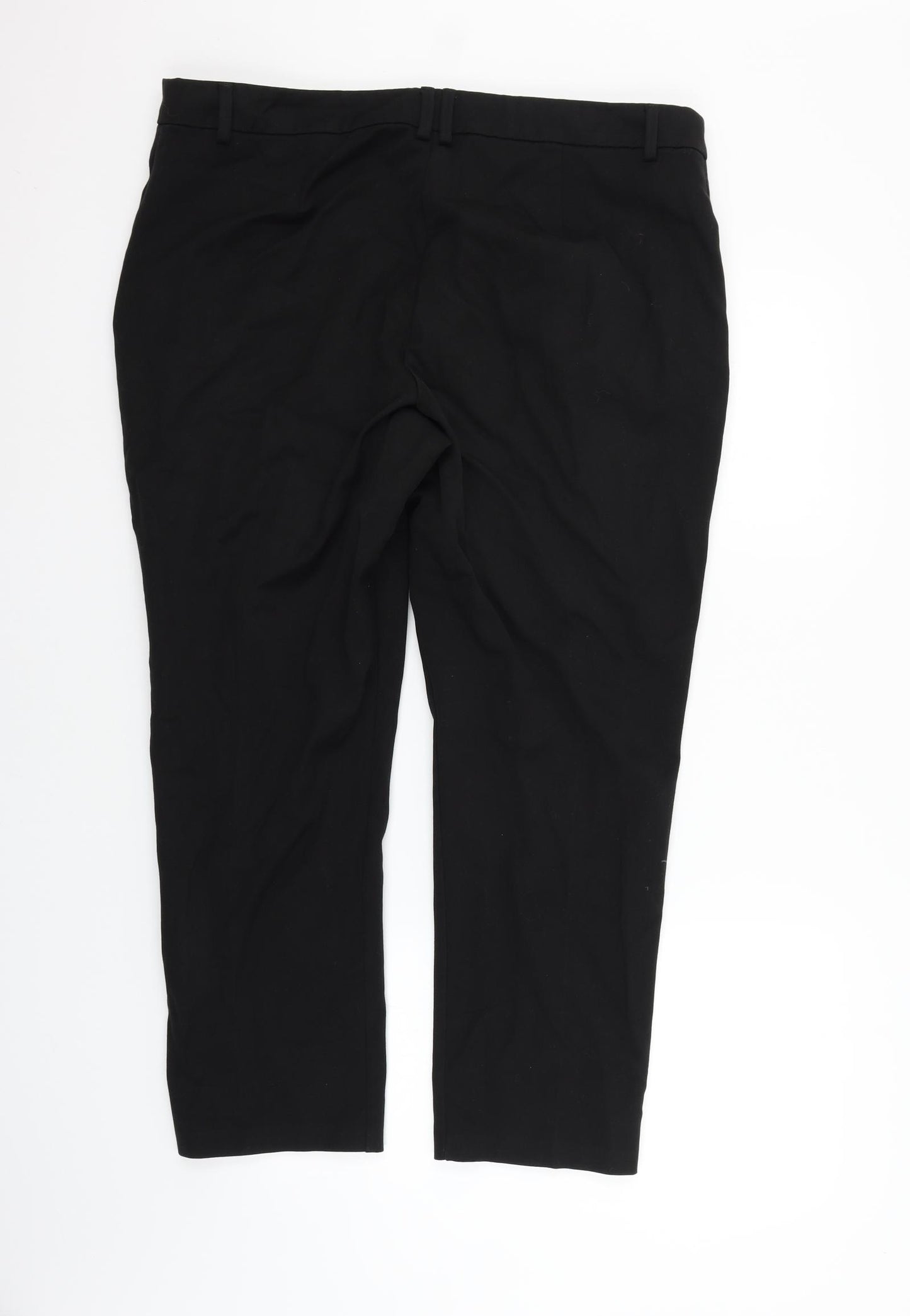 Marks and Spencer Womens Black   Trousers  Size 18 L27 in