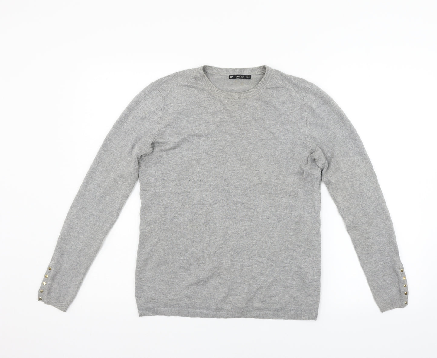 Zara Womens Grey   Pullover Jumper Size M