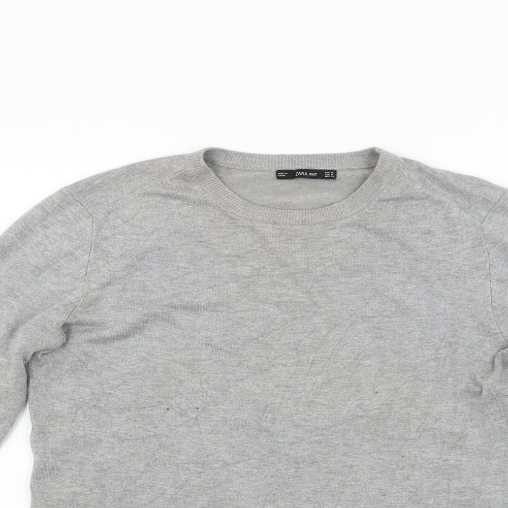 Zara Womens Grey   Pullover Jumper Size M