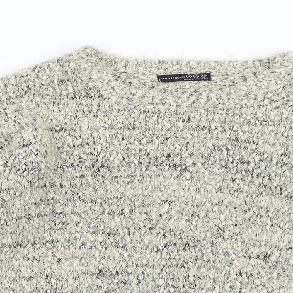 Atmosphere Womens Beige   Pullover Jumper Size 16