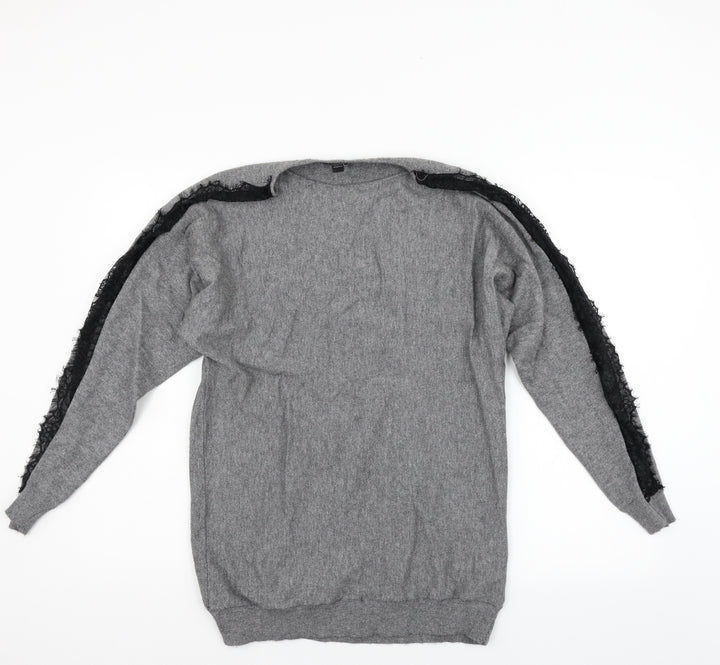 Dorothy Perkins Womens Grey   Pullover Jumper Size 10