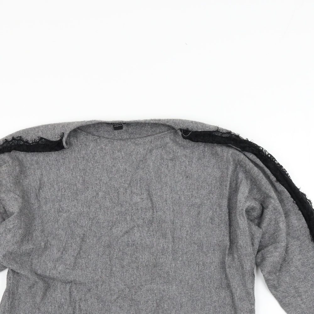 Dorothy Perkins Womens Grey   Pullover Jumper Size 10