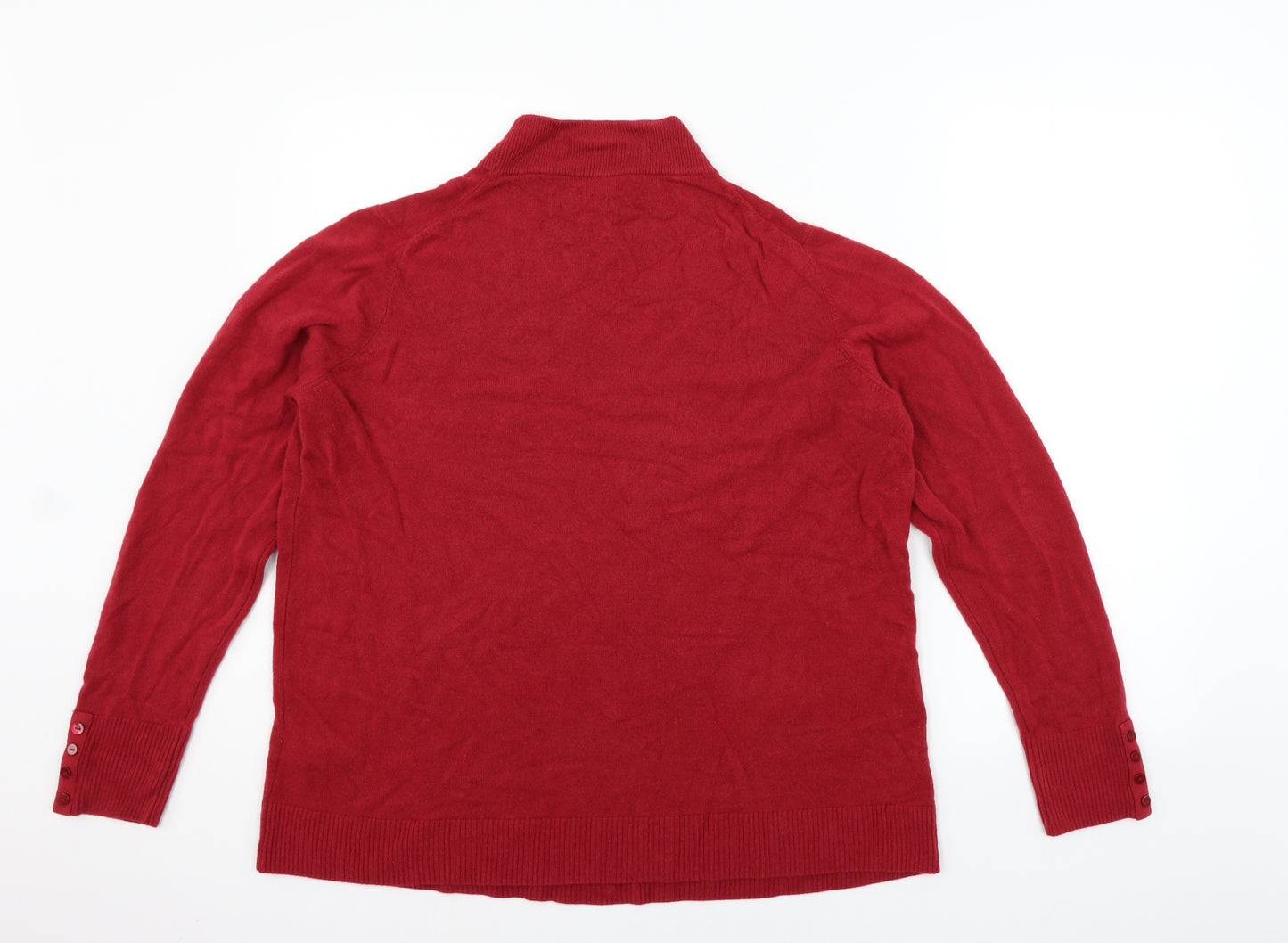 Marks and Spencer Womens Red   Pullover Jumper Size 20