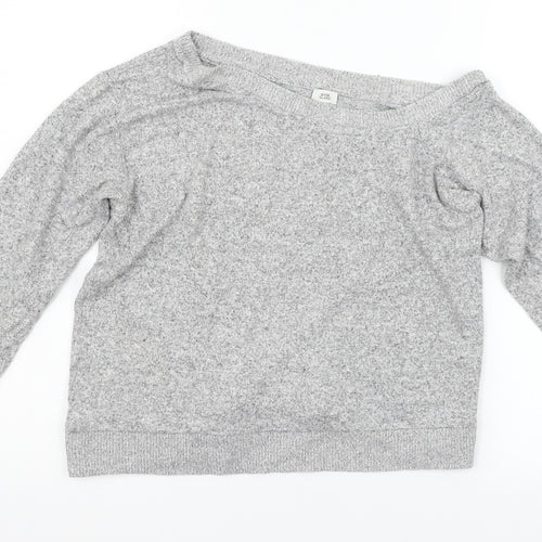 River Island Womens Grey   Pullover Jumper Size 12