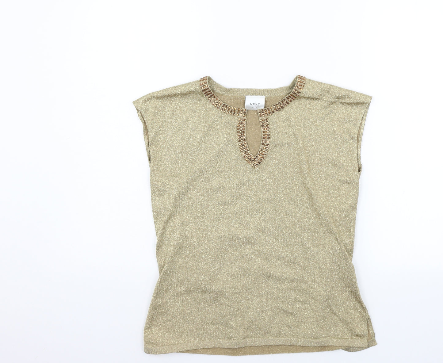 NEXT Womens Gold   Pullover Jumper Size 16