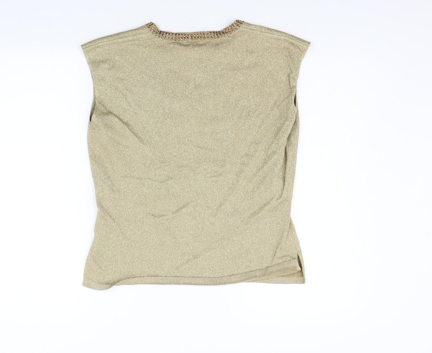 NEXT Womens Gold   Pullover Jumper Size 16