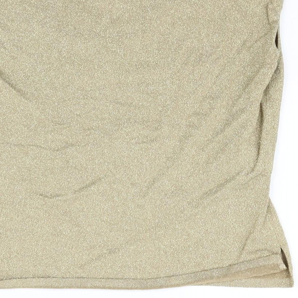 NEXT Womens Gold   Pullover Jumper Size 16