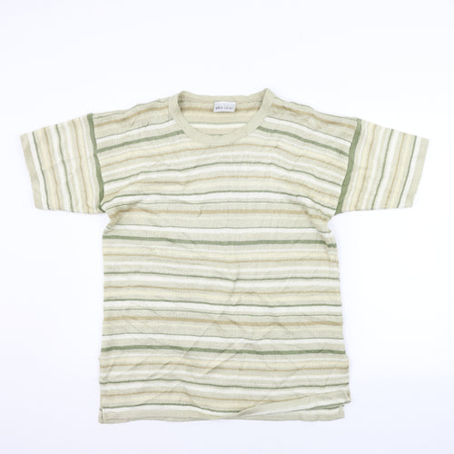 BHS Womens Yellow Striped  Pullover Jumper Size 14