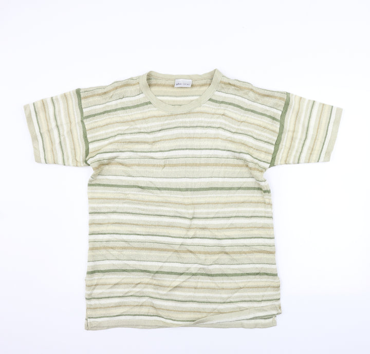 BHS Womens Yellow Striped Pullover Jumper Size 14