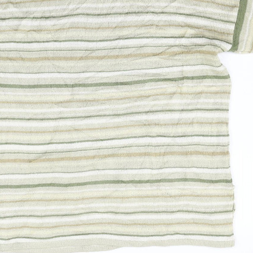 BHS Womens Yellow Striped  Pullover Jumper Size 14