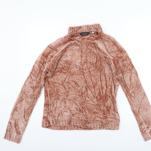Dorothy Perkins Womens Orange   Pullover Jumper Size 10