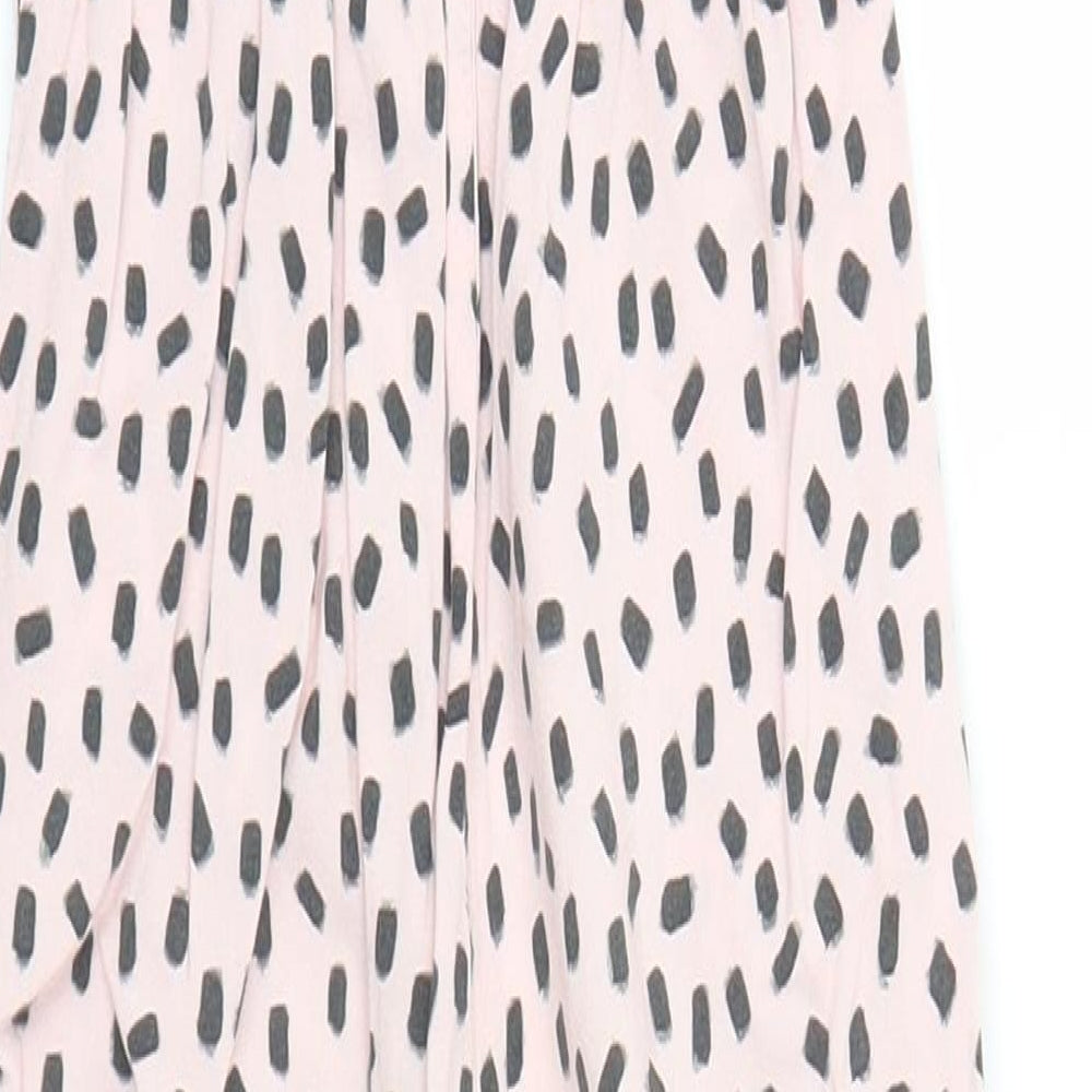 H&M Girls Pink Polka Dot  Jumpsuit One-Piece Size 7 Years