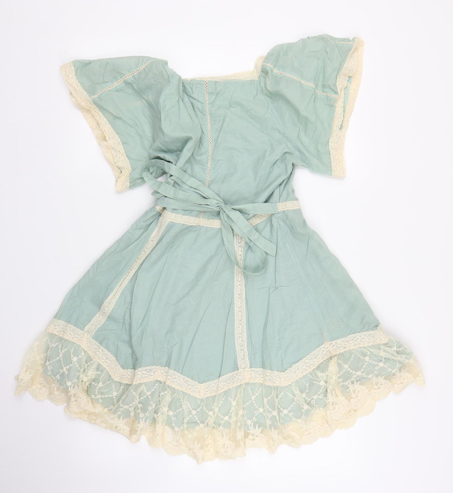 Dainty Womens Green  Lace A-Line  Size S