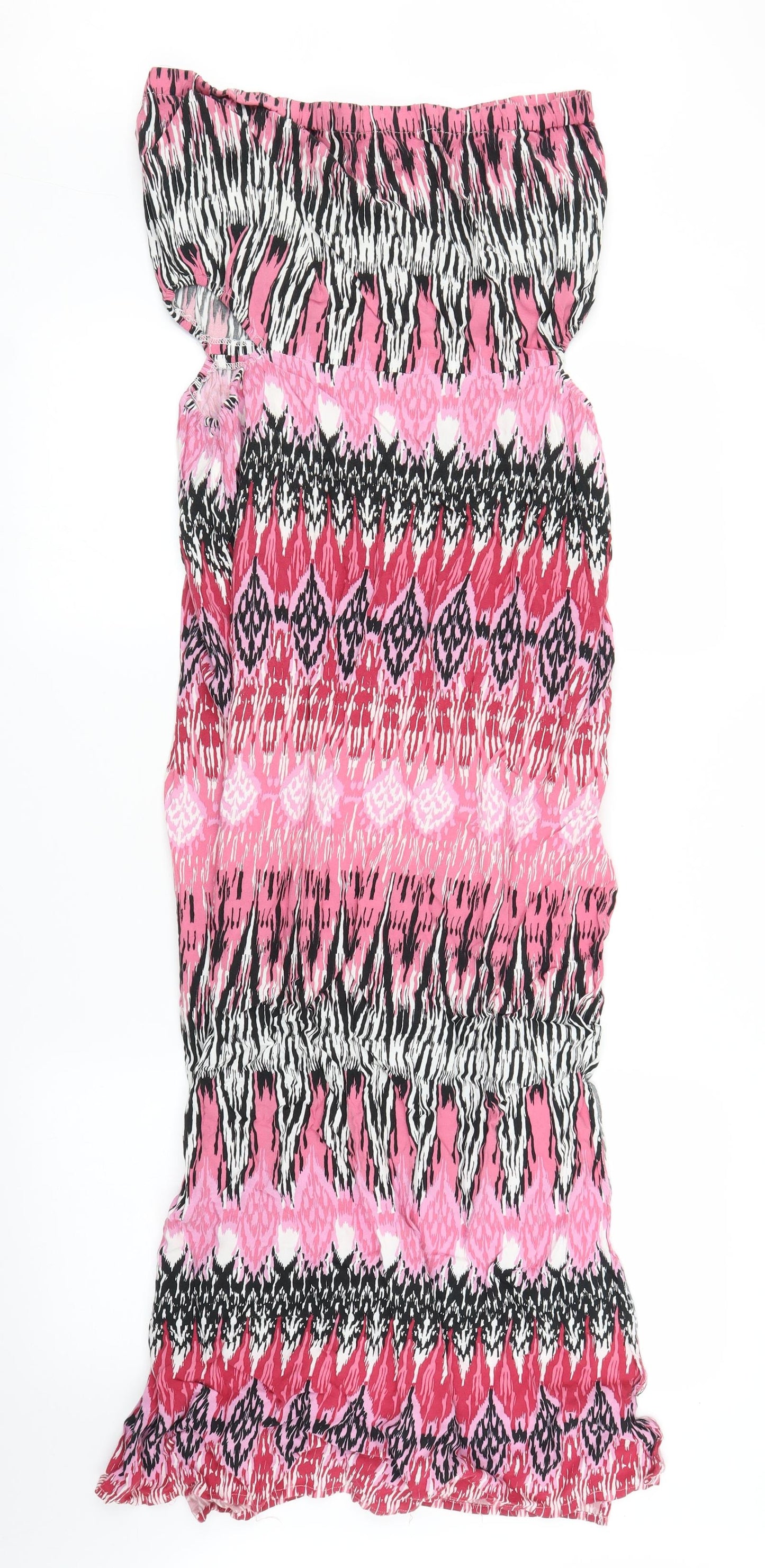 Select Womens Pink Geometric  Maxi  Size L
