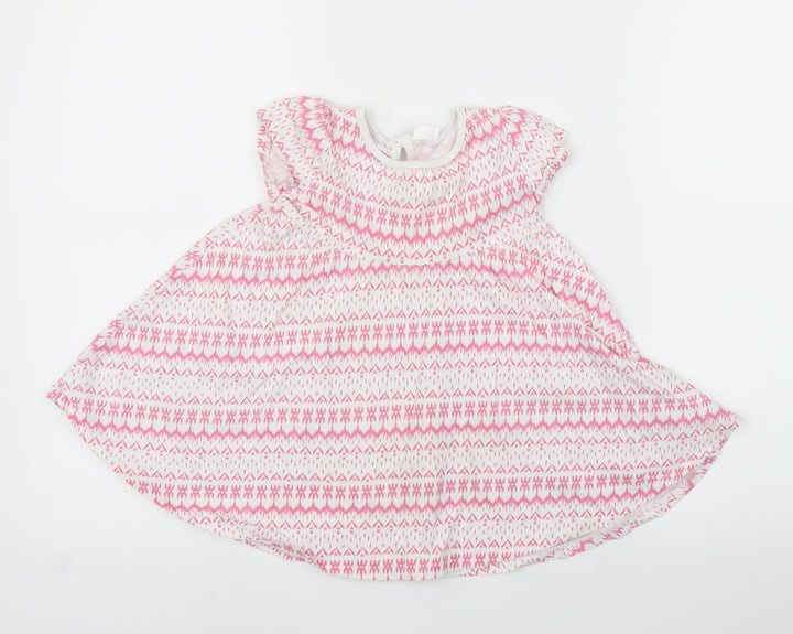F&F Girls Pink Geometric A-Line Size 18-24 Months