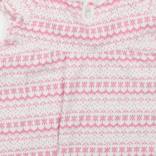 F&F Girls Pink Geometric  A-Line  Size 18-24 Months