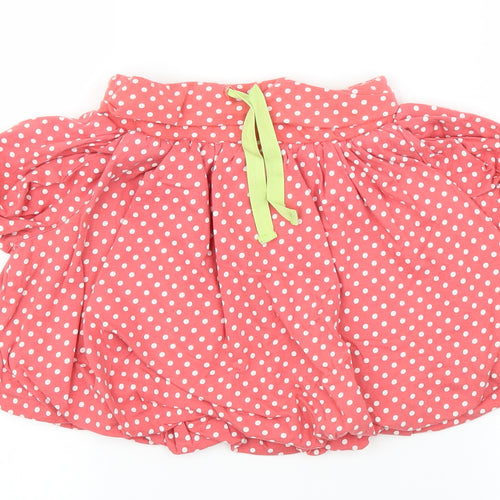 M&S Girls Pink Polka Dot  Pleated Skirt Size 5-6 Years