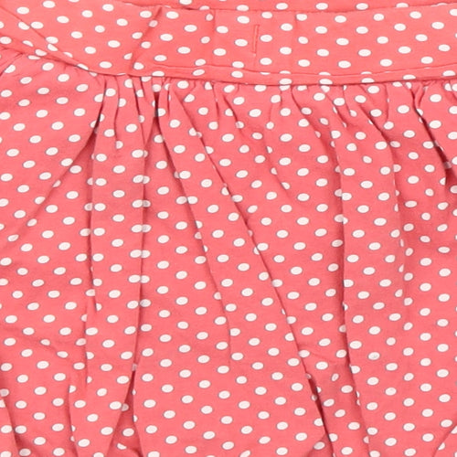 M&S Girls Pink Polka Dot  Pleated Skirt Size 5-6 Years