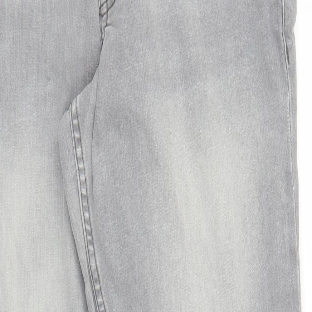 Preworn Mens Grey  Denim Straight Jeans Size 26 in L25 in